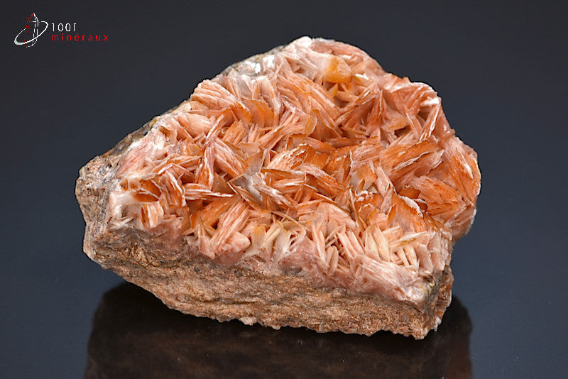Minéral cristallisé de baryte du Maroc
