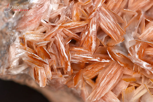 Minéral cristallisé de baryte du Maroc