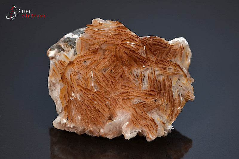 Minéral cristallisé de baryte du Maroc