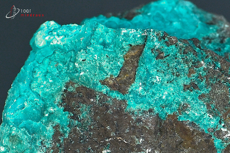 Minéral brut de chrysocolle du Pérou