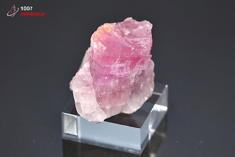 Minéral cristallisé de cobaltocalcite rose de République démocratique du Congo
