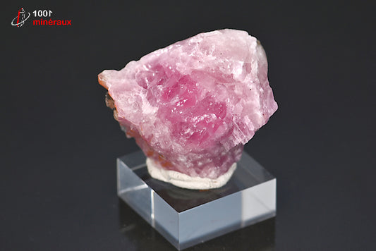 Minéral cristallisé de cobaltocalcite rose de République démocratique du Congo