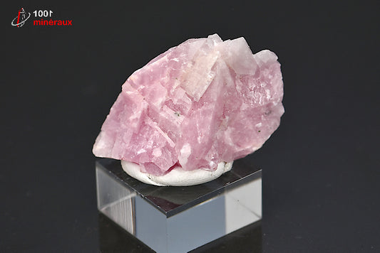 Minéral cristallisé de cobaltocalcite rose de République démocratique du Congo