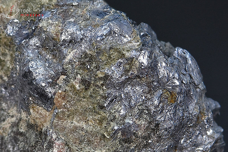 Minéral cristallisé de molybdénite grise du Maroc