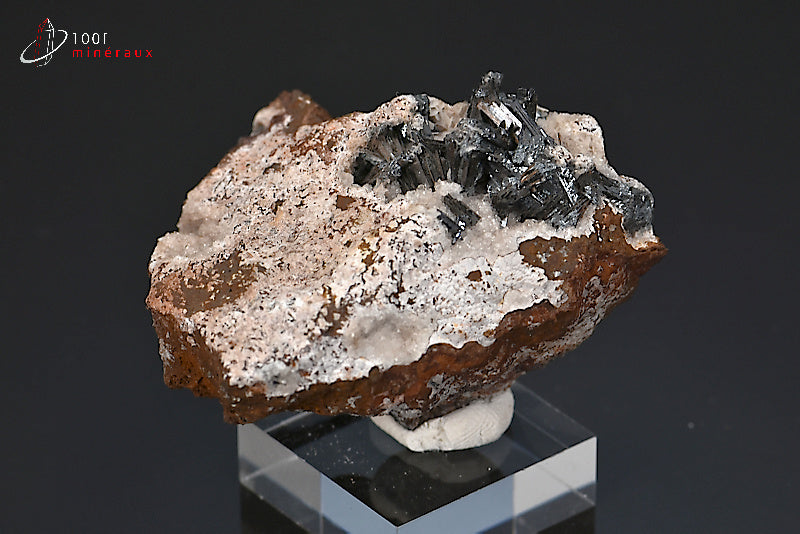 Minéral cristallisé de goethite de France