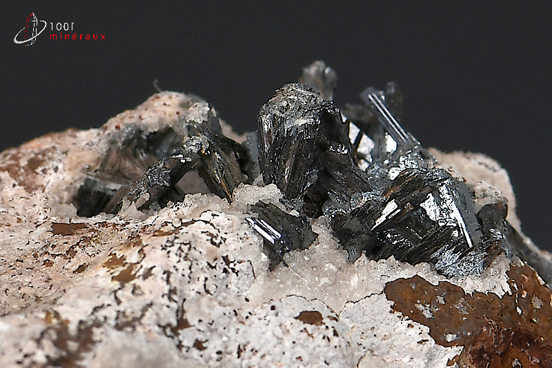Minéral cristallisé de goethite de France