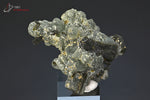 Epidote sur Prehnite - Mali - minéraux à cristaux 6,7 cm / 105g / AX798 - Vignette | 1001 minéraux