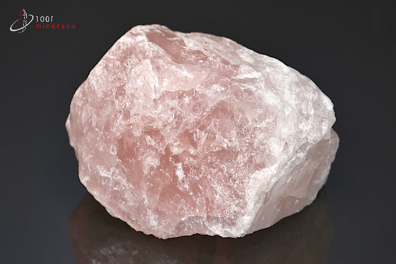 Minéral brut de quartz rose du Brésil
