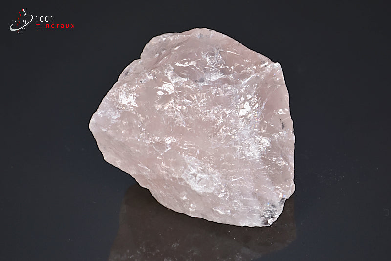 Minéral brut de quartz rose du Brésil