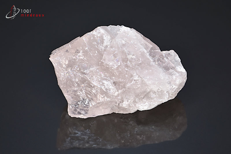 Minéral brut de quartz rose du Brésil