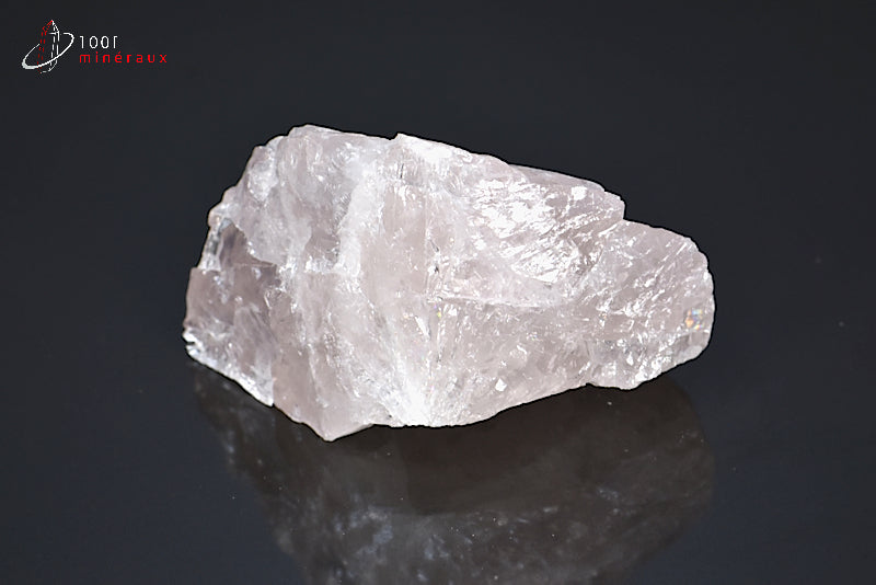 Minéral brut de quartz rose du Brésil