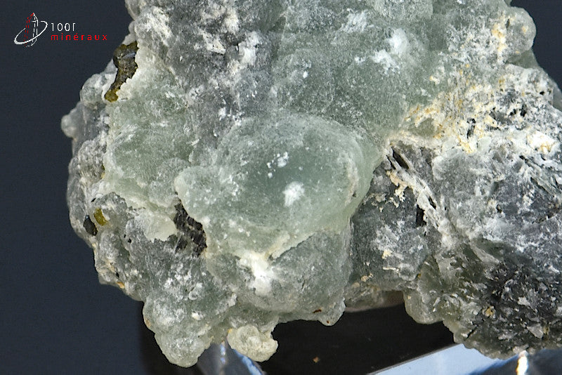 Minéral cristallisé d'épidote et prehnite du Mali