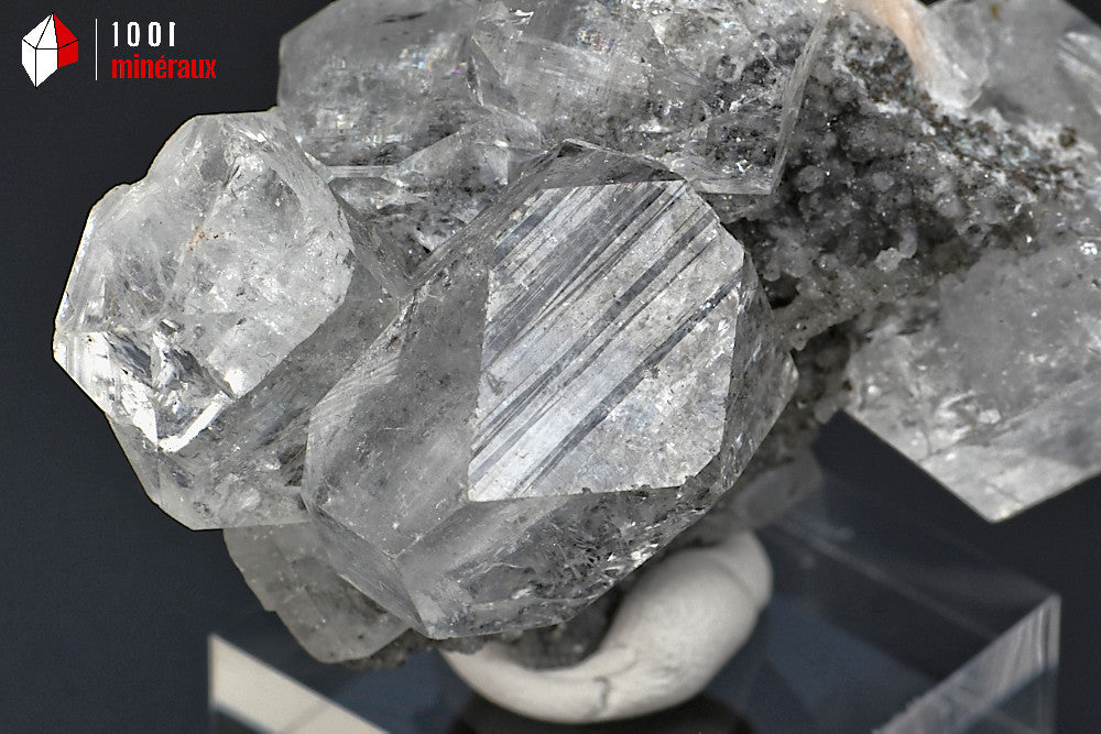 Minéral cristallisé d'Apophyllite d'Inde
