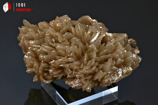 Minéral cristallisé de Baryte dorée du Maroc