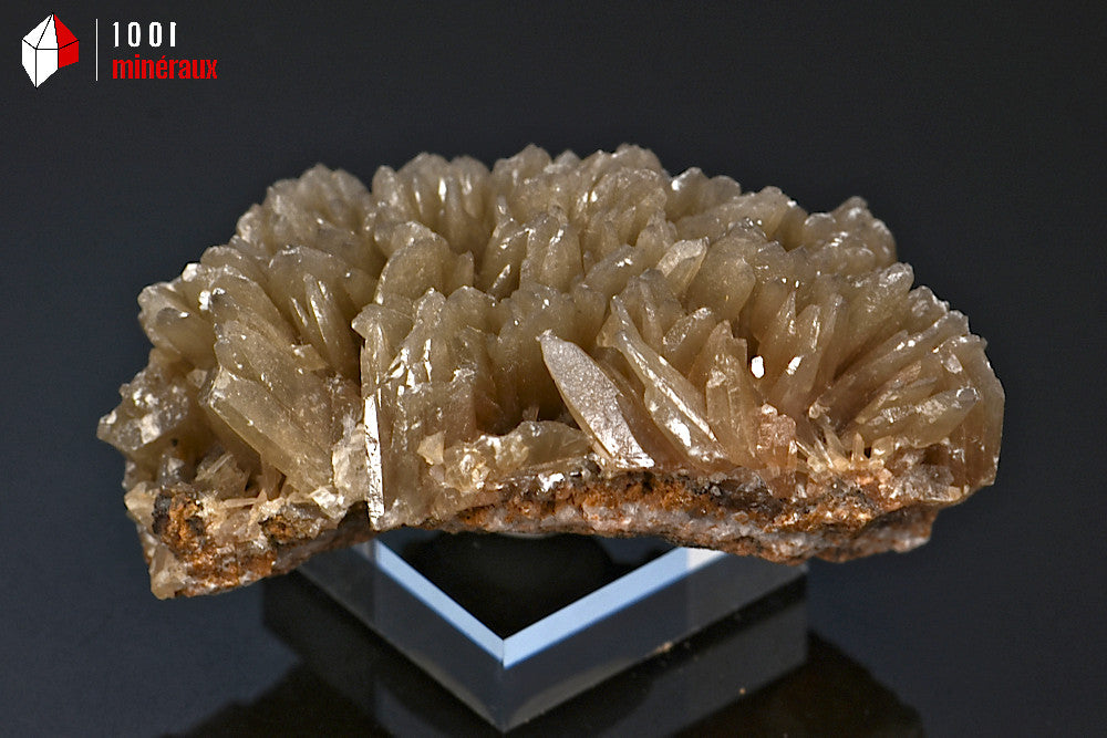 Minéral cristallisé de Baryte dorée du Maroc