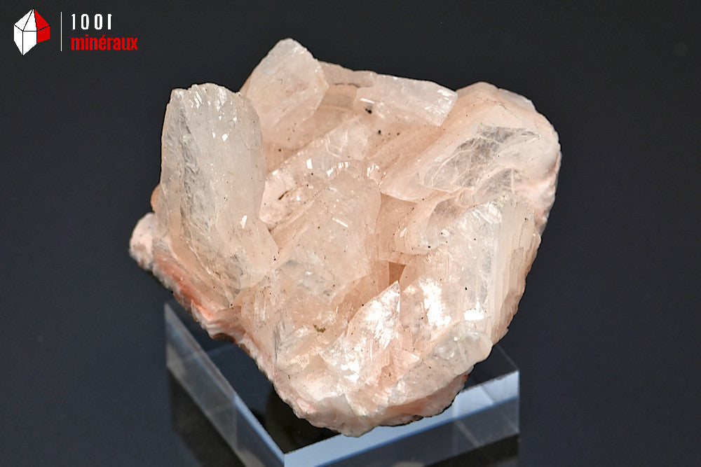 Minéral cristallisé d'heulandite d'Inde