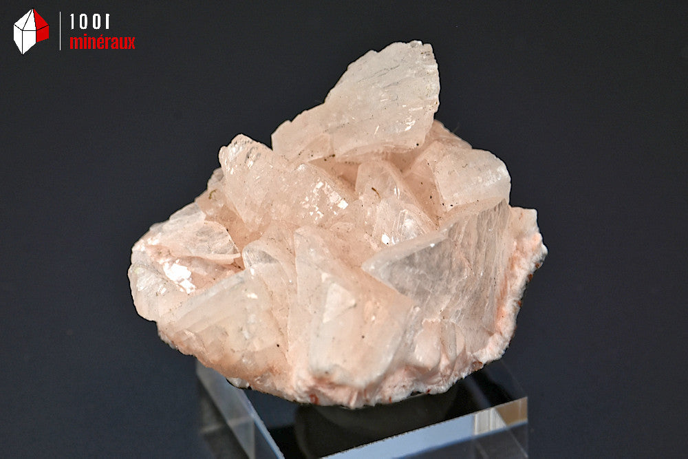 Minéral cristallisé d'heulandite d'Inde