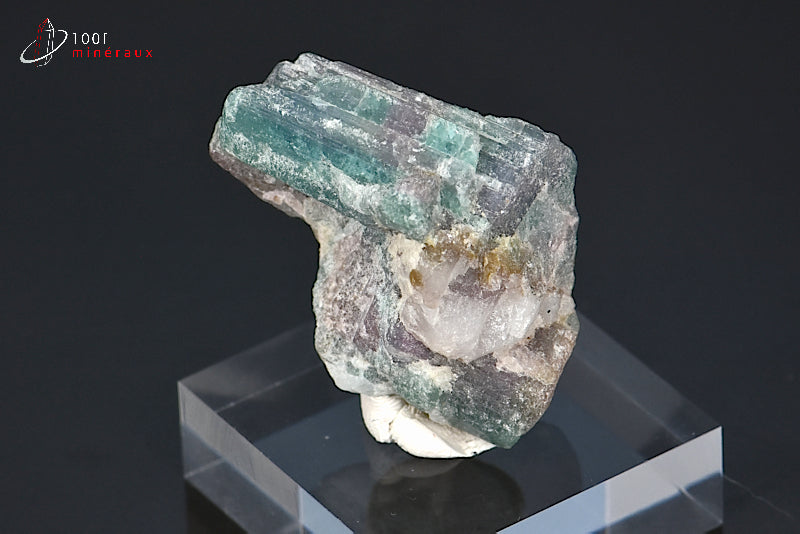Minéral cristallisé de tourmaline Paraïba du Brésil