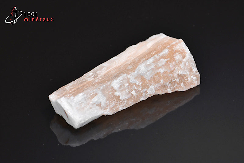 Minéral brut de sélénite orangée du Maroc