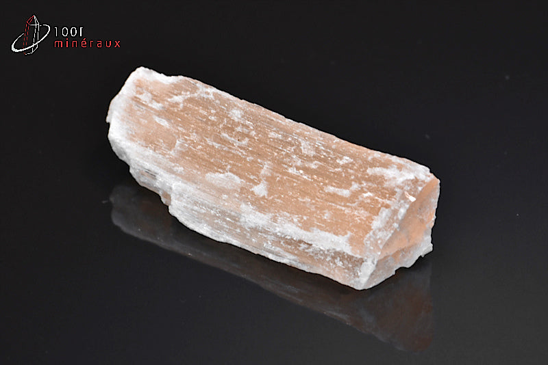 Minéral brut de sélénite orangée du Maroc