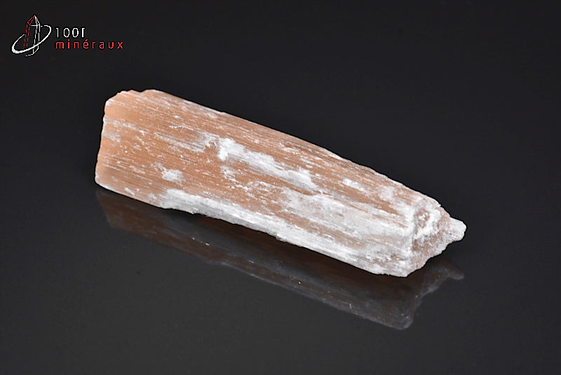Minéral brut de sélénite orangée du Maroc