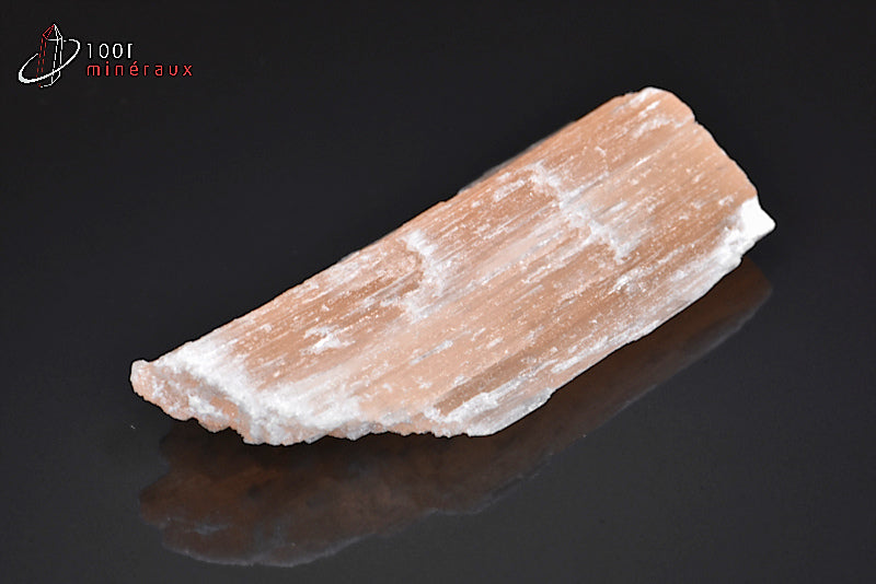 Minéral brut de sélénite orangée du Maroc