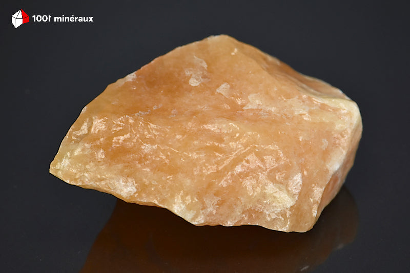 Minéral brut de calcite orange du Mexique