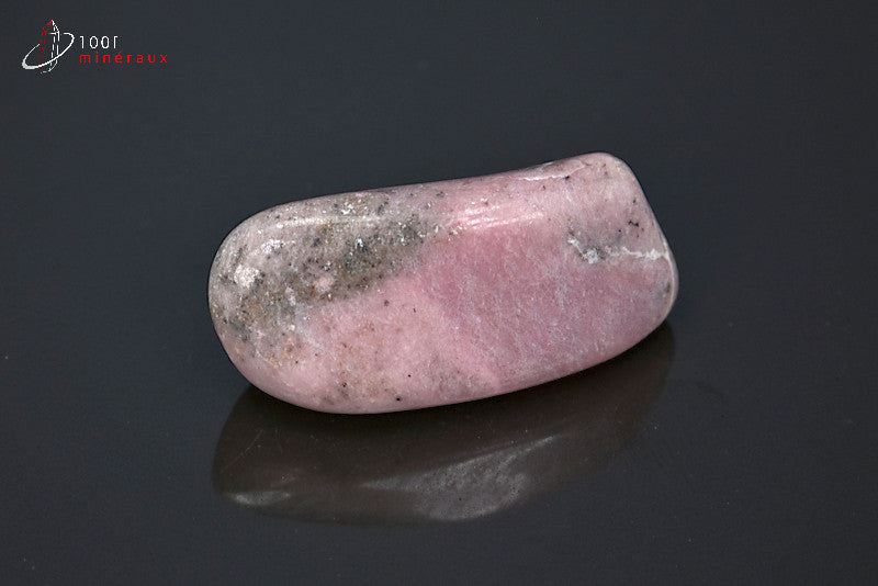 Minéral poli de thulite rose d'Afrique du sud