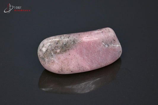 Minéral poli de thulite rose d'Afrique du sud