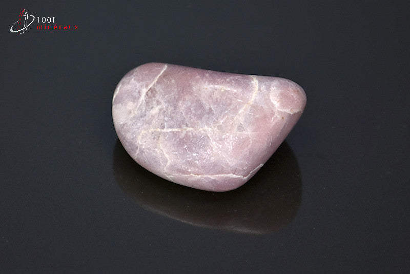 Minéral poli de thulite rose d'Afrique du sud