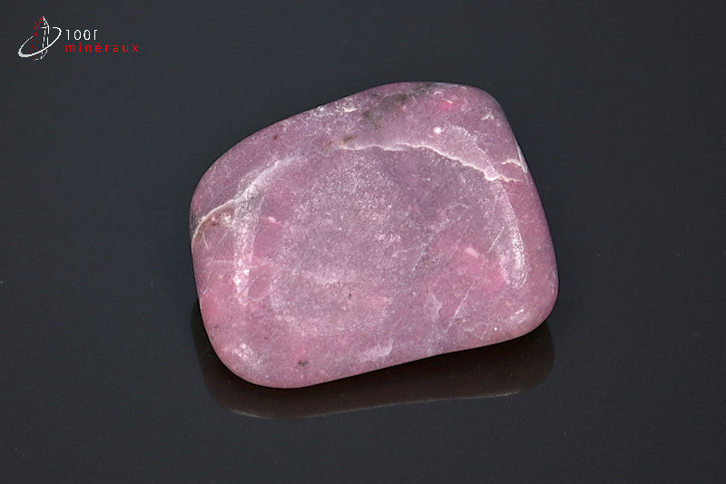 Minéral poli de thulite rose d'Afrique du sud