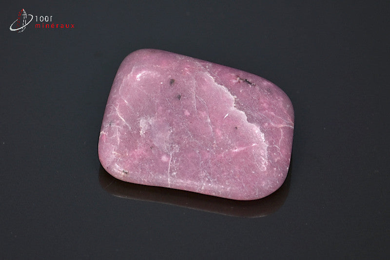 Minéral poli de thulite rose d'Afrique du sud