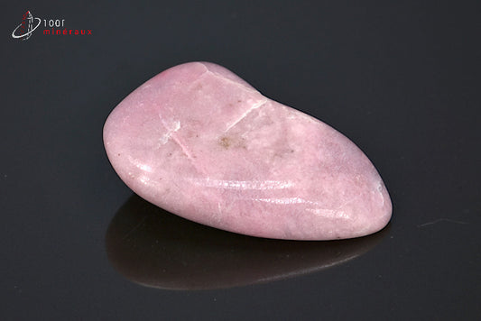 Minéral poli de thulite rose d'Afrique du sud