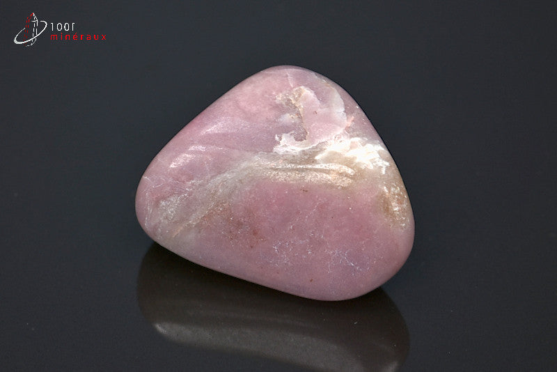 Minéral poli de thulite rose d'Afrique du sud
