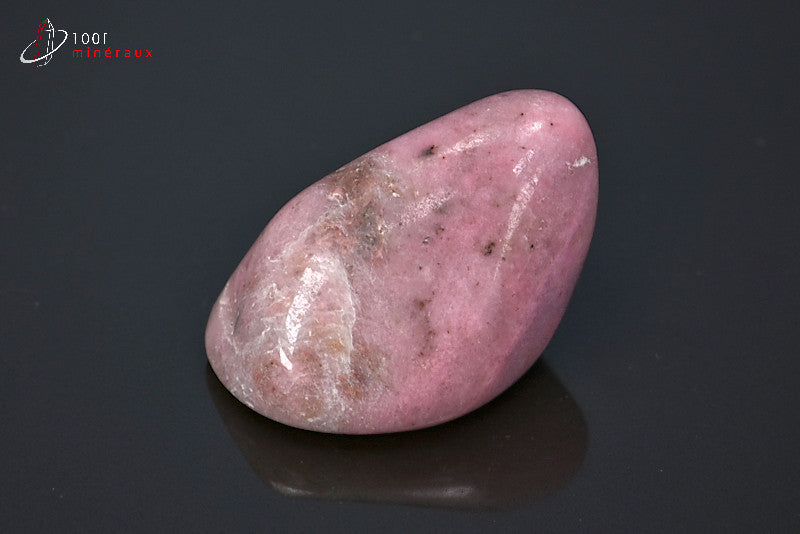 Minéral poli de thulite rose d'Afrique du sud