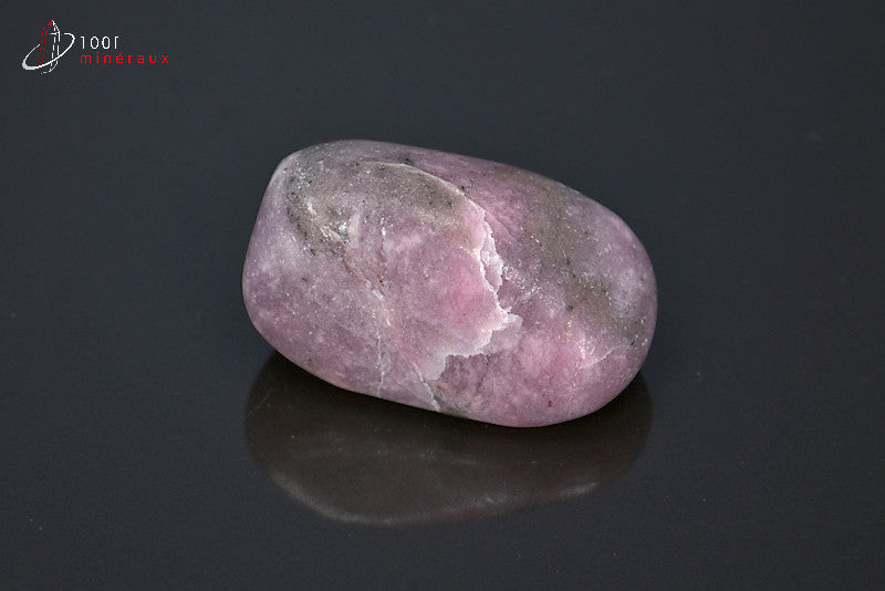 Minéral poli de thulite rose d'Afrique du sud