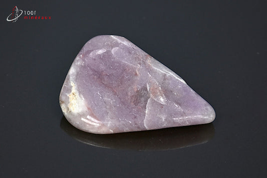 Minéral poli de thulite rose d'Afrique du sud