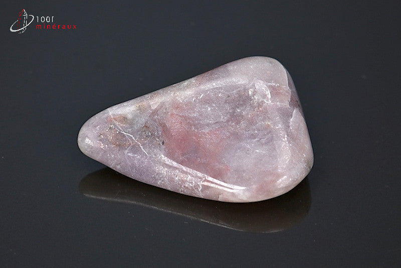 Minéral poli de thulite rose d'Afrique du sud