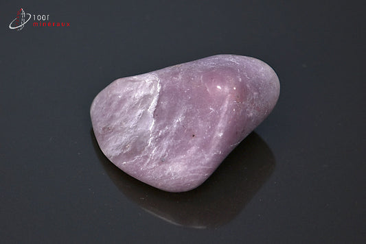 Minéral poli de thulite rose d'Afrique du sud