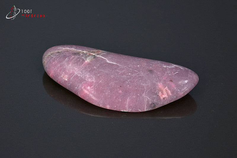 Minéral poli de thulite rose d'Afrique du sud