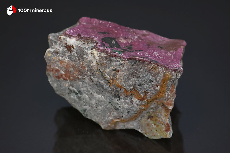 Minéral cristallisé de cobaltocalcite et malachite de République démocratique du Congo