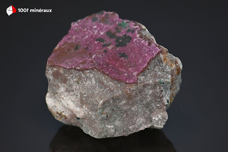 Minéral cristallisé de cobaltocalcite et malachite de République démocratique du Congo