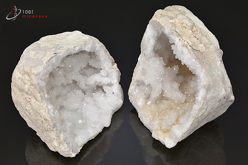 Minéral cristallisé de géode entère de quartz du Maroc