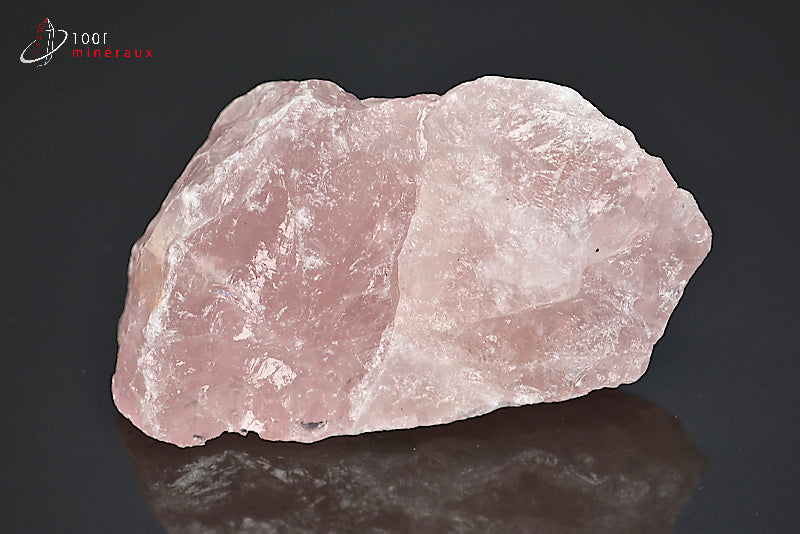 Minéral brut de quartz rose du Brésil
