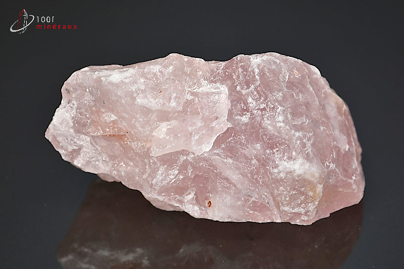 Minéral brut de quartz rose du Brésil