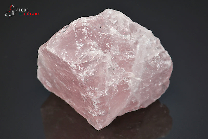 Minéral brut de quartz rose du Brésil