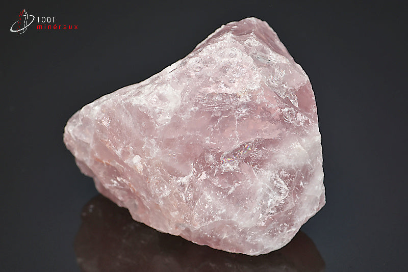 Minéral brut de quartz rose du Brésil