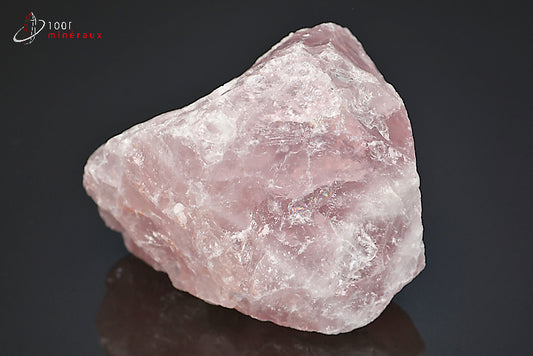 Minéral brut de quartz rose du Brésil