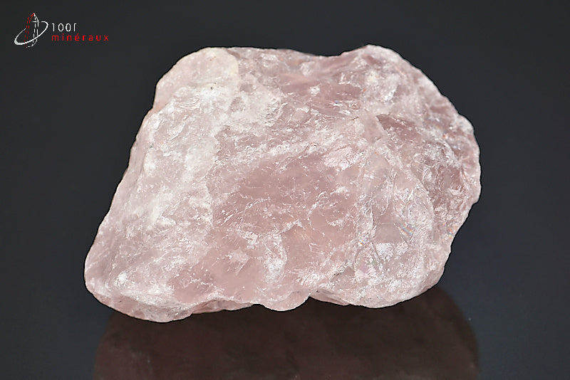 Minéral brut de quartz rose du Brésil