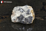 Galène sur Quartz blanc du Maroc - 79 g / AZ373 - Vignette | 1001 minéraux
